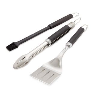 Εικόνα της Weber® Σετ Εργαλείων BBQ 3τμχ - Σπάτουλα, Λαβίδα Ακριβείας & Πινέλο Σιλικόνης -