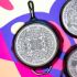 Picture of Dia de los Muertos - Μαντεμένιο Τηγάνι Butterfly Sugar Skull Skillet 30.48 Cm