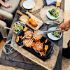 Εικόνα της Φορητή μαντεμένια ψησταριά κάρβουνου Sportsman's Pro + A5-1 Δοχείο Εκκίνησης ψησταριά LODGE Sportsman’s