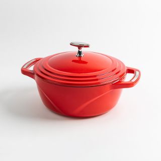 Εικόνα της USA Enamel™ 4.2Lt Μαντεμένια Κατσαρόλα-Γάστρα Με Εμαγιέ Πορσελάνινη Επίστρωση, Cherry On Top