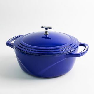 Εικόνα της USA Enamel™ 7Lt Μαντεμένια Κατσαρόλα-Γάστρα Με Εμαγιέ Πορσελάνινη Επίστρωση, Smooth Sailing